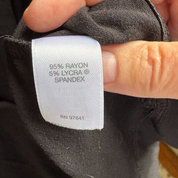 J.Jill Wearever collection one-button flowy jersey knit cardi, black, size PL - Picture 10 of 12